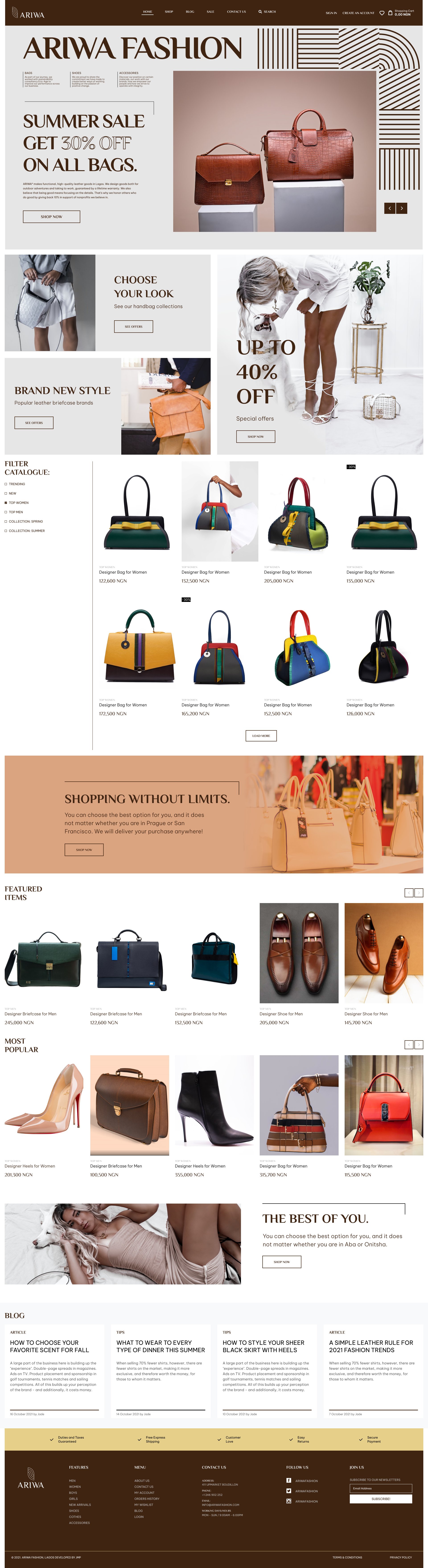 Ariwa retail collateral spread