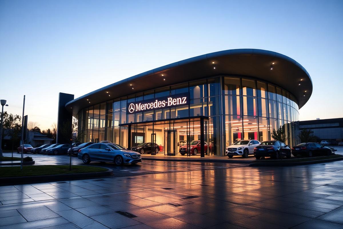 Mercedes plant building