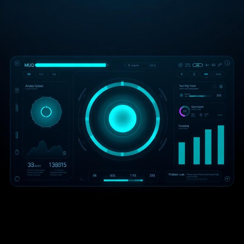 Futuristic dashboard interface